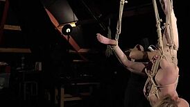 my submissive blonde bitch whipped and fucked for bondage defiance