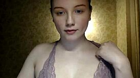 Cute Shy Girl Boldly Reveals Her Big Natural Tits for the Camera