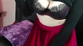 i-i'm watching this stoner striptease compilation with jane judge, her big tits popping out of tight clothes.