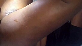 Latina babe swallows cum after intense anal pounding session