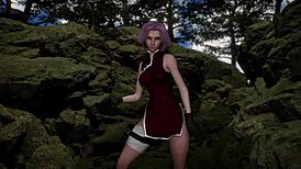 hey sakura, wanna dance for me, shinobi girl?