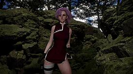 hey sakura, wanna dance for me, shinobi girl?