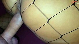 Curvy Big Titted Stepmom Fingers Stepson with Dirty Talk in Pantyhose Fetish