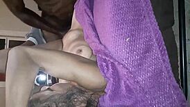 African American Granny Complains of Pussy Pain. Thin Milf Bangs Stranger at Gloryhole.