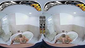 Kali Roses, that blonde PAWG, is in VR porn, looking amazing.