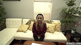 Hot Blonde Aria Banks Takes Big Dick in Casting