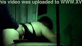 couple in kitchen at night