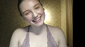 Cute Shy Girl Boldly Reveals Her Big Natural Tits for the Camera
