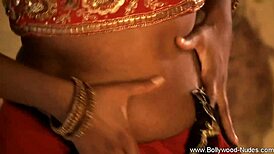 Exotic Brunette Strips Down in Bold Bollywood Seduction