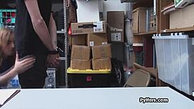 Lucky Thief Bangs Horny Milf Security Guard in Hidden Cam Action