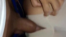 Oh wow, sucking the young son of my old neighbor in POV, then riding his monster cock like a slut.