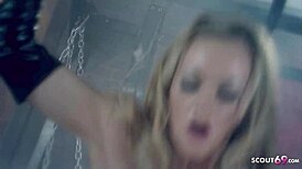 Milf Femdom Paige Ashley Dominates Bondage Guy in Latex BDSM