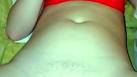 Teen Experiments with Cucumber in Homemade Video