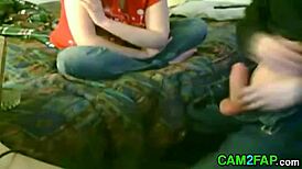 Redhead chubby amateur couple fucks in sex tape