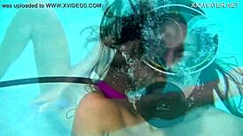 nora shmandora, are you really fucking yourself underwater with that purple dildo?