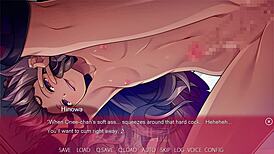 Ladyboy Hinowa Takes Creampie In Anal Sex Scene.