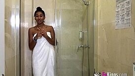 Mulatta Babe Fucks Other Guys in Shower to Spite Sexless Boyfriend