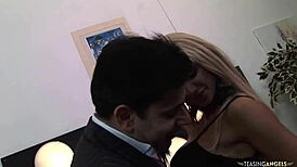 Amazing hottie makes a HORNY guy CUM IN HER MOUTH after wild blowjob