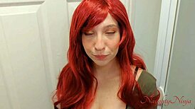 Taboo Redhead Mom Squirts While Riding
