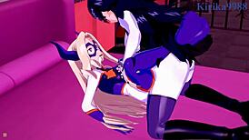 Ochako Uraraka and Mt Lady in Intense Futanari Sex with Dirty Old Guys!