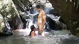 Imagine nothing hotter than fucking her ass in the waterfall