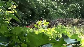 ugh, me n my german bf fuckin hard outside... so hot!