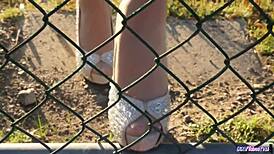 I can't believe this stockinged milf babe is roleplaying and sucking my wet pussy cock so good.