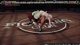 Dela vs Bree in Naked Fighter 3D Face Sitting