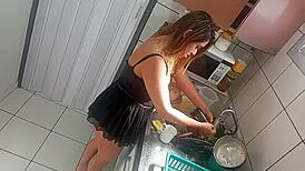 I love filming sexy Sarah Rosa's vlog moments