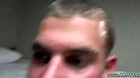 Young gay soldiers in steamy shower scenes and hardcore sex acts