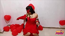 Indian Babe Seduces Lover with Hot Big Boobs