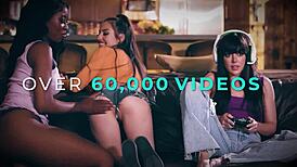 Naughty Doctor Tests Massage Oil on Hot Stella Cox at All Girl Massage