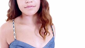 I’m so nervous, my first big cock pov blowjob with huge cum swallow!