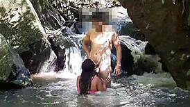 Imagine nothing hotter than fucking her ass in the waterfall