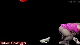 Small dick owner pays extra for blonde goddess in fishnets. What’s his deal?