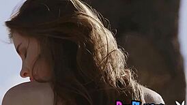 Beautiful Brunette Kate Chromia Feels Sensual in Solo Striptease Session.