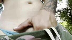 got lost and masturbated outdoors?