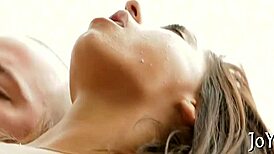 Pretty young woman in hot scene