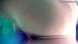 nora shmandora, are you really fucking yourself underwater with that purple dildo?