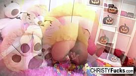 Hot Christy Mack Dresses Up for Halloween! 😈