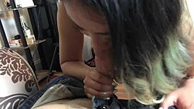 Alicia Hebi-Sucks His Soul Out of His Dick