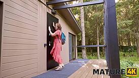 Wow! Sauna Boy Gets Handsy With Mature Beauty in a Steamy Session!