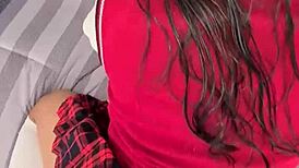 18-year-old student invites hot classmate home for some alone time fucking