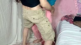 canada stepbrother dances hot mujra with desi stepsister sara 🔥