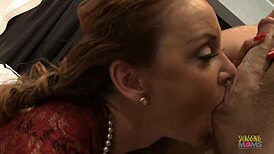 Janet Mason Swallows Thick Cock Deep in Her Trimmed Pussy, Pure Bliss!