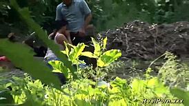 ugh, me n my german bf fuckin hard outside... so hot!