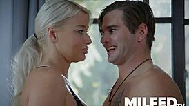 Can't keep my hands off my step mom in tight leggings! 😍