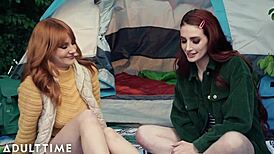 i licked tits and pussy on that lesbian camping trip with lacy and aria