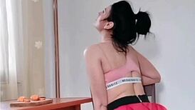 She thought she could cook with vibrator in pussy but temptation wins