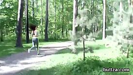 flawless small chick's yummy twat and anal hole get reamed hard